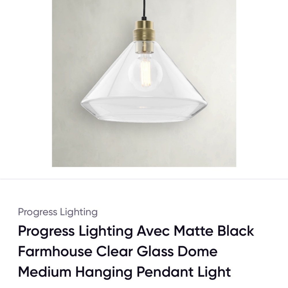 New In Box Avec Progress Light Fixture - Picture 3 of 4